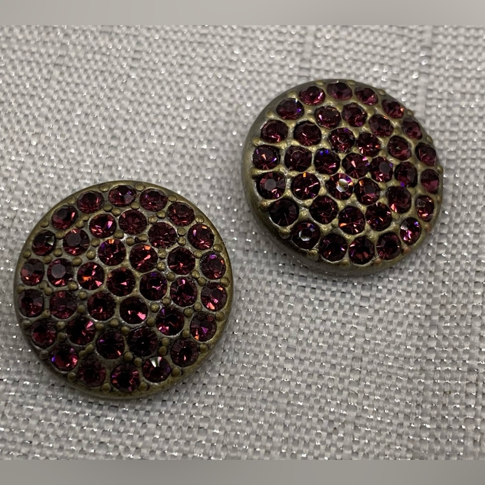 💗Purple Bronze - Matching Sugar Snap Button Charms - Ginger Snaps & Co. Set of 2